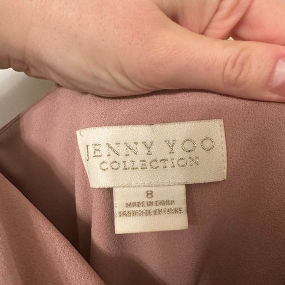 Jenny Yoo Jenner Bella Bridesmaids Dress in Whipped Apricot, Size S - Picture 7 of 7